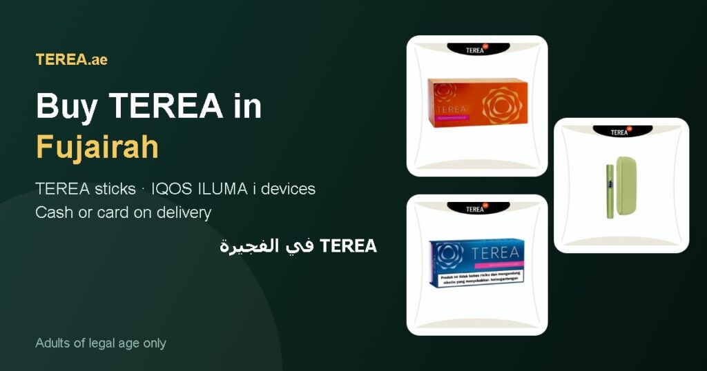 TEREA Fujairah: TEREA sticks and IQOS ILUMA i devices with delivery in Fujairah, UAE